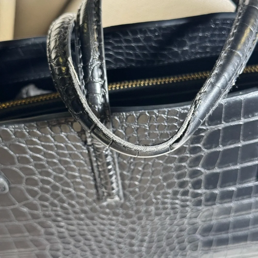MANGO Black Crocodile-Embossed - Picture 4 of 7